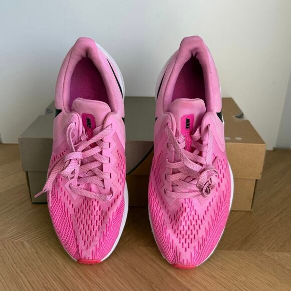 Nike Air Zoom Winflo 6 Pink/White Women Running Sneakers - SZ 8 - Picture 4 of 16